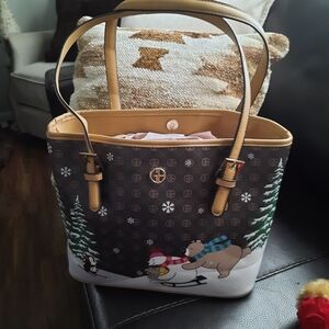 Giani Bernini Festive Brown and Tan Tote